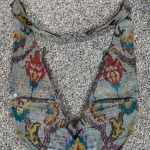 Christine Silk Ikat Sash (cloth back)